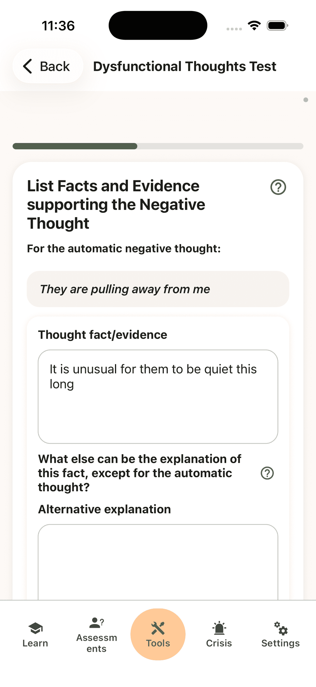 Evidence for and against the automatic thought